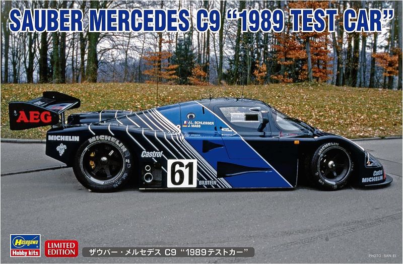 Hasegawa 20626 Sauber Mercedes C9 1989 Test Car 1:24 Scale Plastic Model Kit