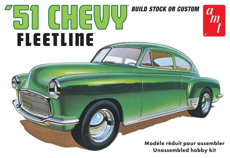 AMT 1378 1951 Chevy Fleetline Car 1:25 Scale Plastic Model Kit