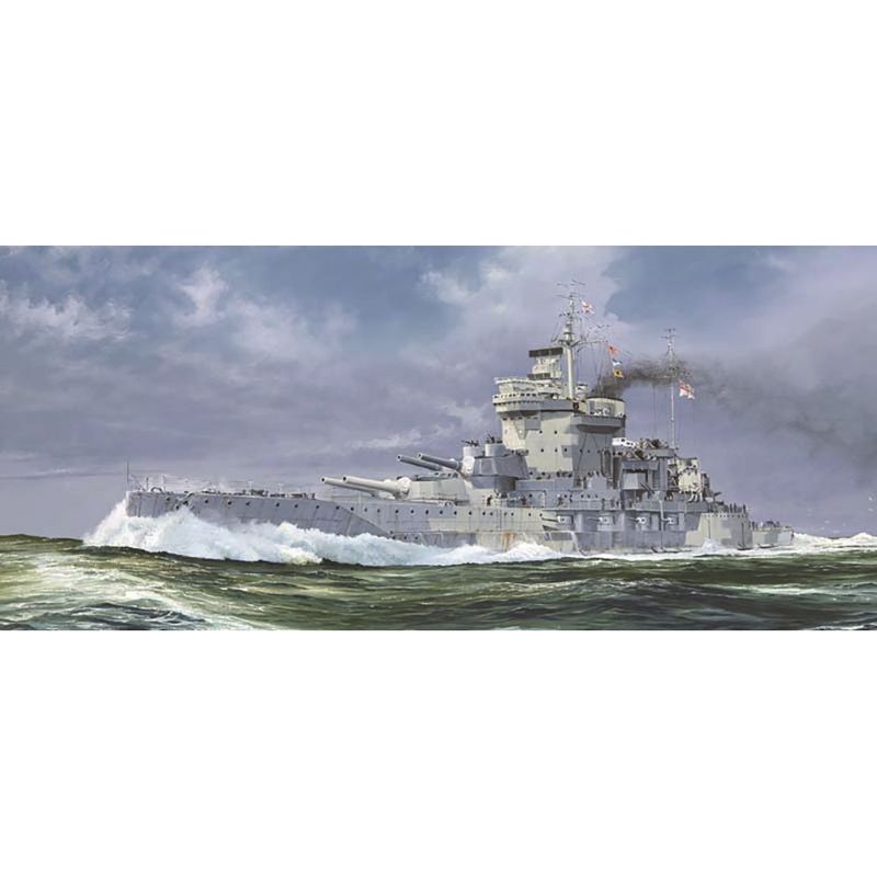 Trumpeter 05795 British Royal Navy HMS Warspite 1942 Battleship 1:700 Scale Plastic Model Kit