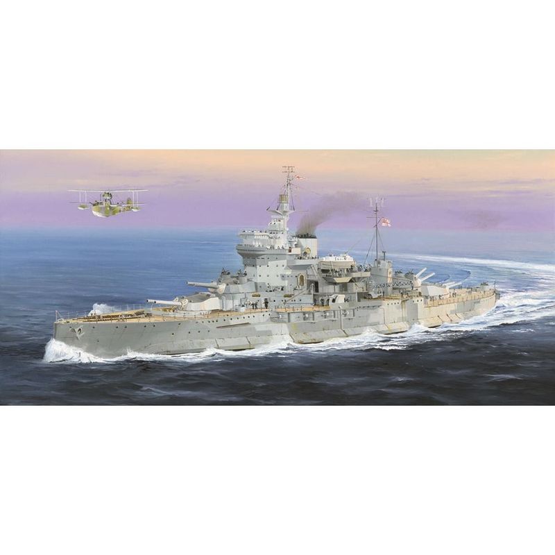 Trumpeter 05325 British Royal Navy HMS Warspite 1942 Battleship 1:350 Scale Plastic Model Kit