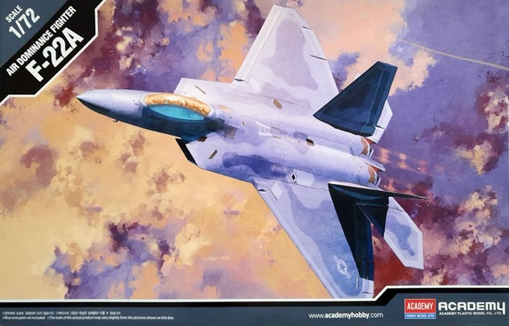 Academy 12423 US Air Force F-22A Raptor Fighter Aircraft 1:72 Scale Plastic Model Kit