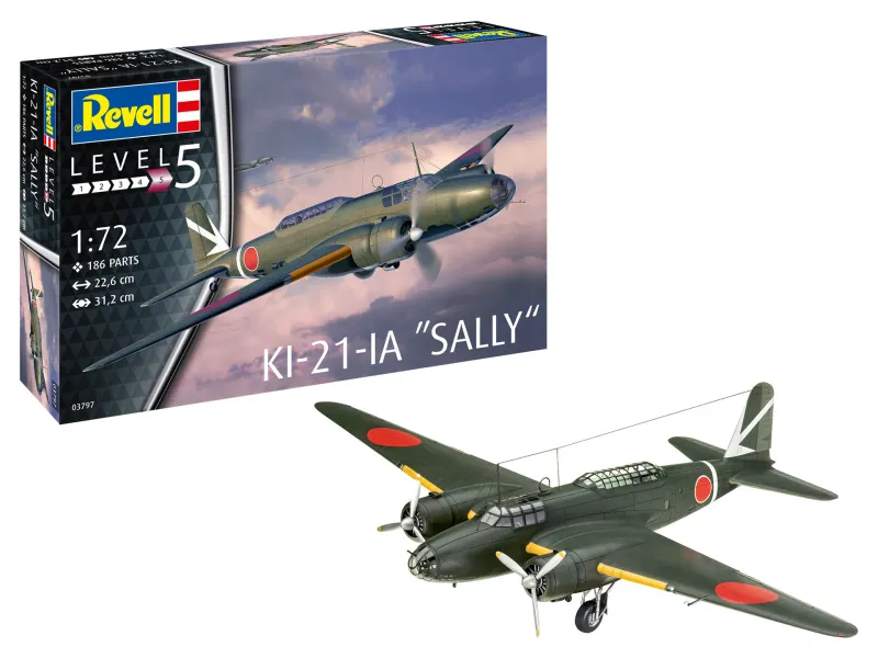 Revell 03797 KI-21-lA "Sally" 1:72 Scale Plastic Model Kit