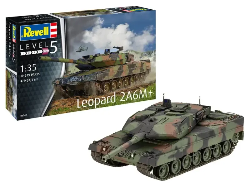 Revell 03342 Leopard 2 A6M+ 1:35 Scale Plastic Model Kit