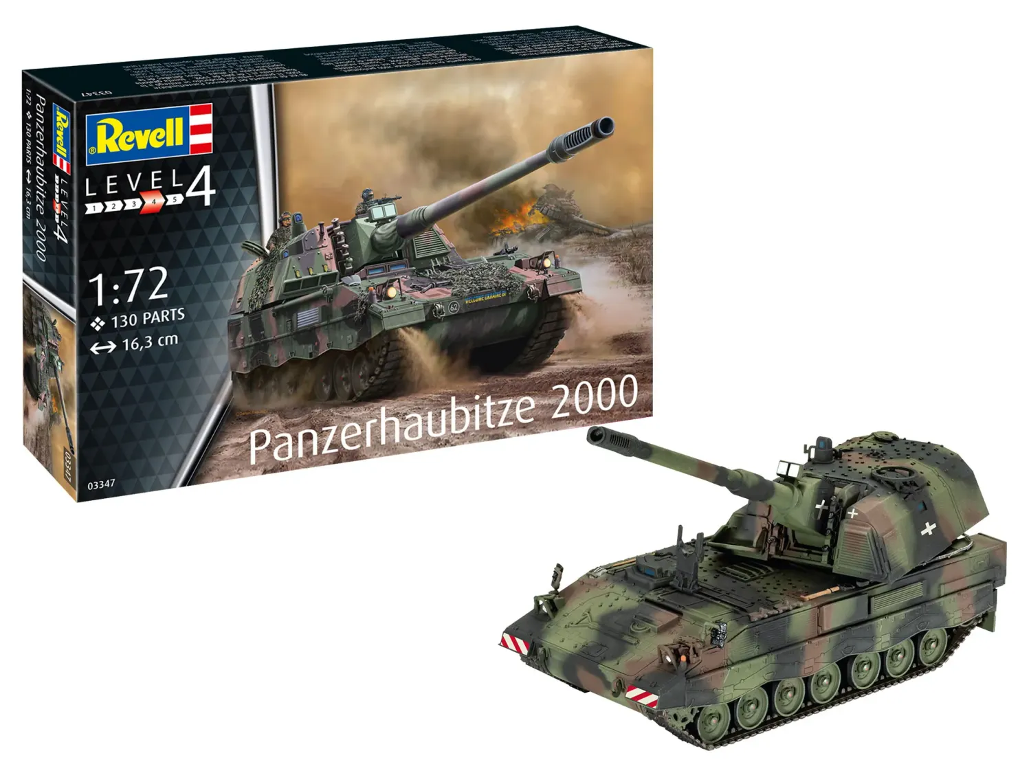 Revell 03347 Panzerhaubitze 2000 1:72 Scale Plastic Model Kit