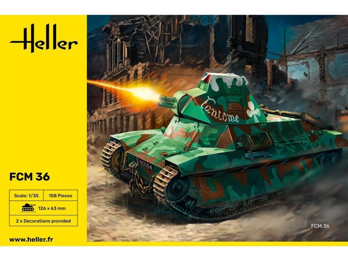 Heller 30322 French FCM 36 1:35 Scale Plastic Model Kit