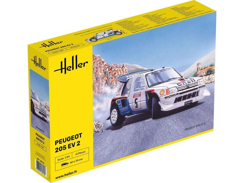 Heller 80716 Peugeot 205 EV2 1:24 Scale Plastic Model Kit