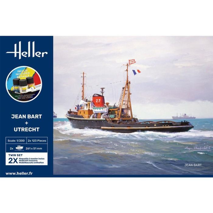 Heller 55602 Jean Bart & Utrecht Twin Set Starter Kit 1:200 Scale Plastic Model Kit