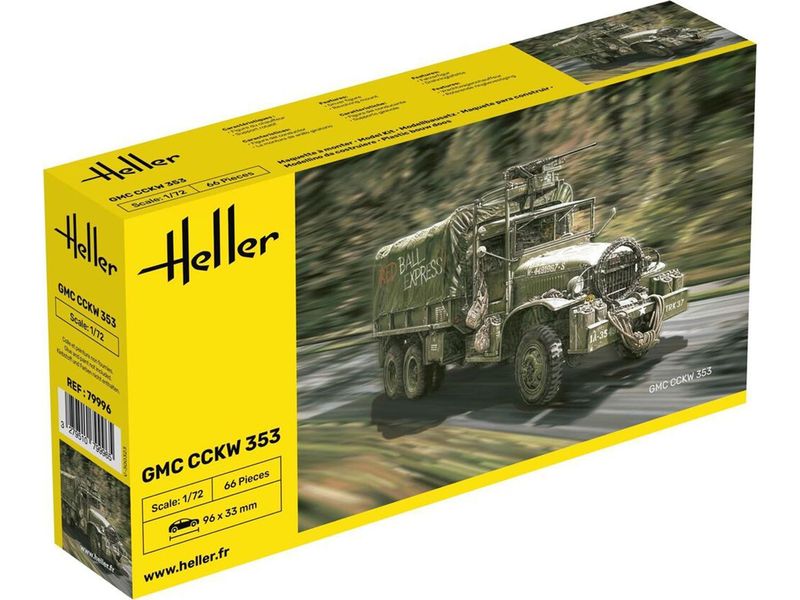 Heller 79896 US GMC CCKW 353 1:72 Scale Plastic Model Kit