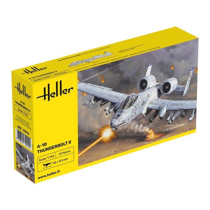 Heller 79912 US Fairchild A-10 Thunderbolt II 1:144 Scale Plastic Model Kit