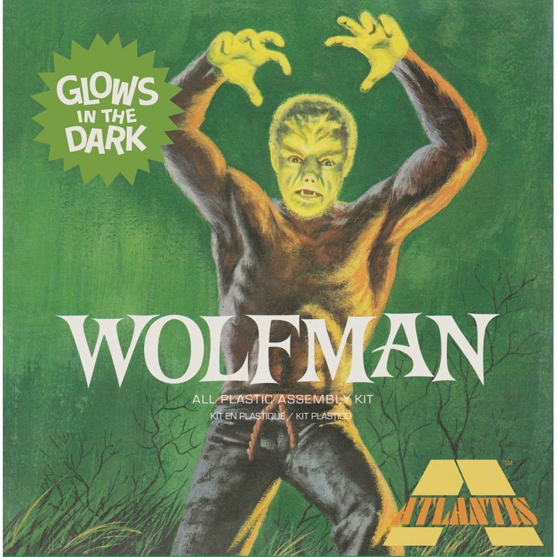 Atlantis AMCA450 The Wolfman Glow In The Dark 1:8 Scale Plastic Model Kit