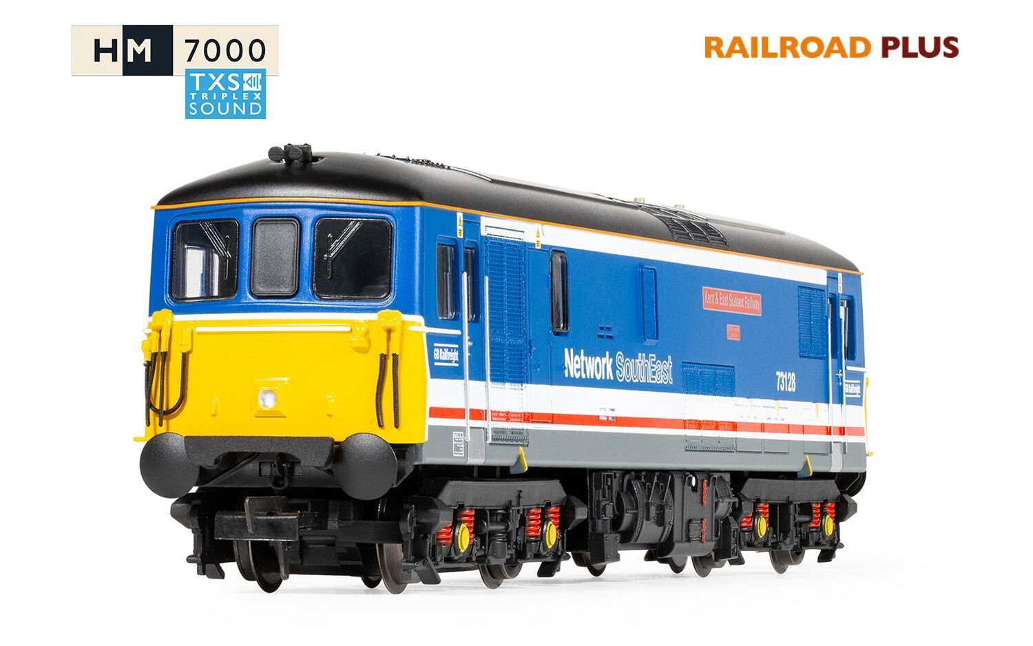 Hornby R30432TXS RailRoad Plus: Class 73 - GBRf Network South East - 73128 'Kent & East Sussex Railway' (DCC Sound Fitted)