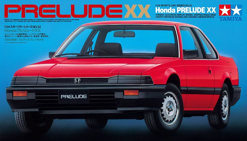 Tamiya 24032 Honda Prelude XX 1:24 Scale Plastic Model Kit