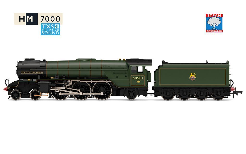 Hornby R30395SS BR (Early) - Thompson A2-2 - 60501 'Cock O the North' (With Steam Generator) Era 4