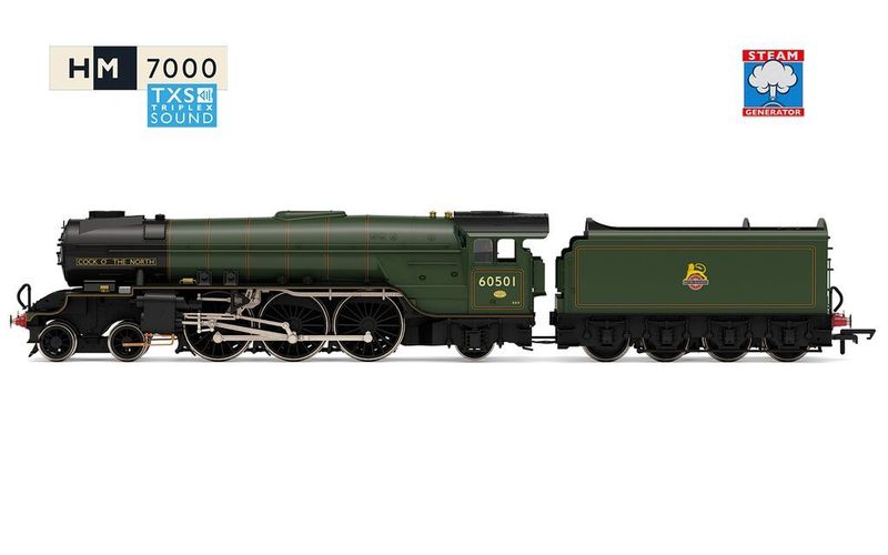 Hornby R30395SS BR (Early) - Thompson A2-2 - 60501 'Cock O the North' (With Steam Generator) Era 4