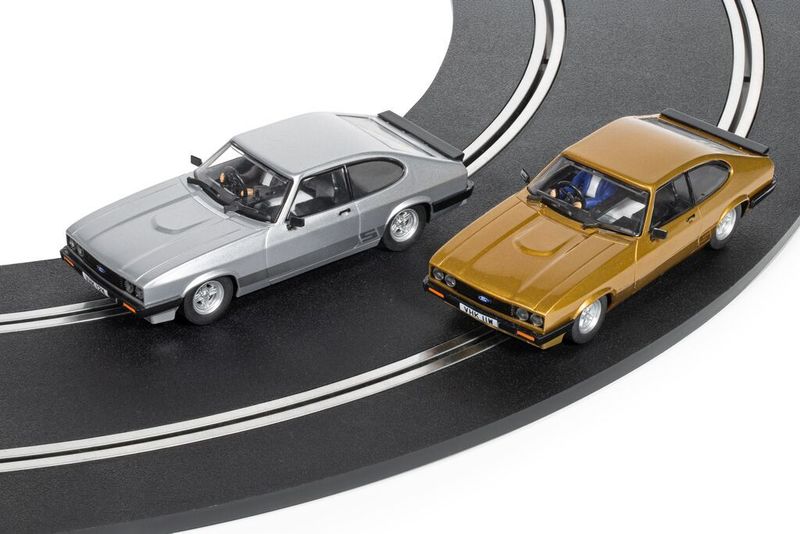 Scalextric C4642 The Professionals Ford Capri Mk III - Twin Car Pack Slot Cars