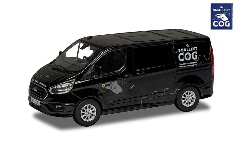 Corgi VA15105 Ford Transit Custom 300L1, Shadow Black (Richard Hammond's The Smallest Cog) Diecast Model