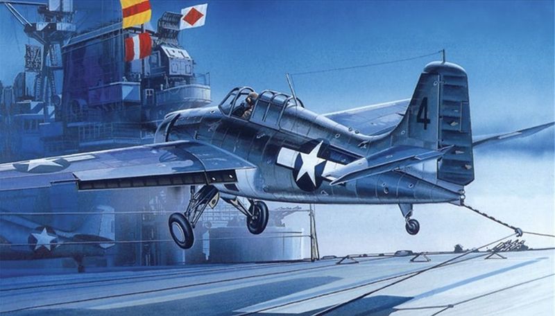Academy 12451 US Navy F4F-4 Wildcat Fighter Aircraft  1:72 Scale Plastic Model Kit