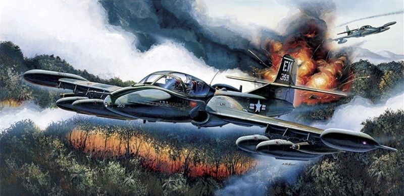 Academy 12461 US Army A-37B Dragon Fly Light Attack Aircraft 1:72 Scale Plastic Model Kit