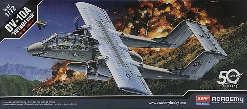 Academy 12463 US Air Force OV-10A Bronco Light Attack and Observation Aircraft  1:72 Scale Plastic Model Kit