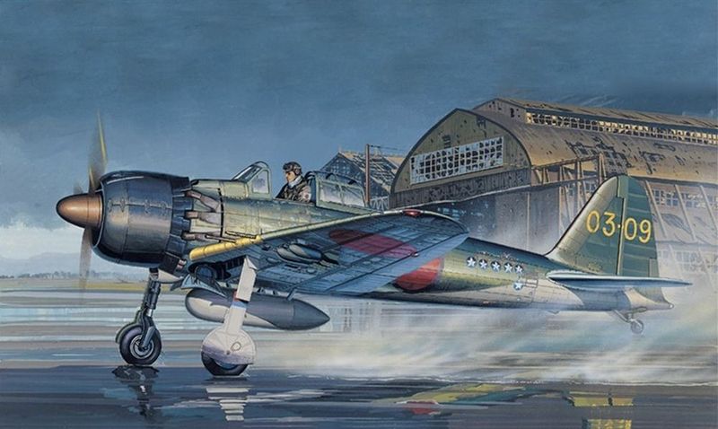 Academy 12493 Japanese Navy Zero Fighter Type 52C Fighter Aircraft 1:72 Scale Plastic Model Kit
