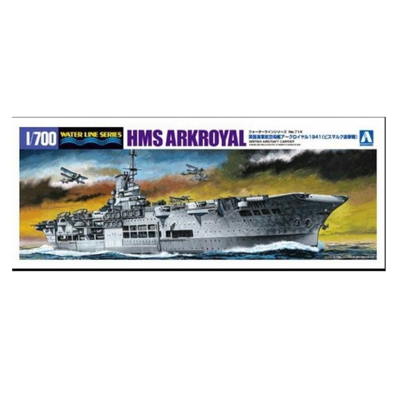Aoshima 01018 HMS Ark Royal Waterline Series 1:700 Scale Plastic Model Kit