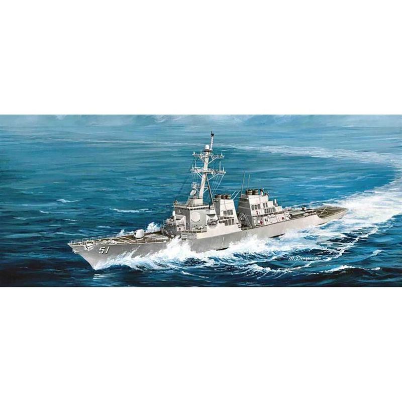 Trumpeter 04523 US Navy USS Arleigh Burke DDG-51 Missile Destroyer Ship 1:350 Scale Plastic Model Kit