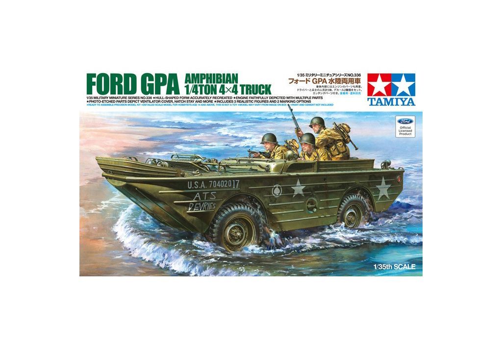 Tamiya 35336 Ford GPA Amphibious 4x4 Truck 1:35 Scale Plastic Model Kit