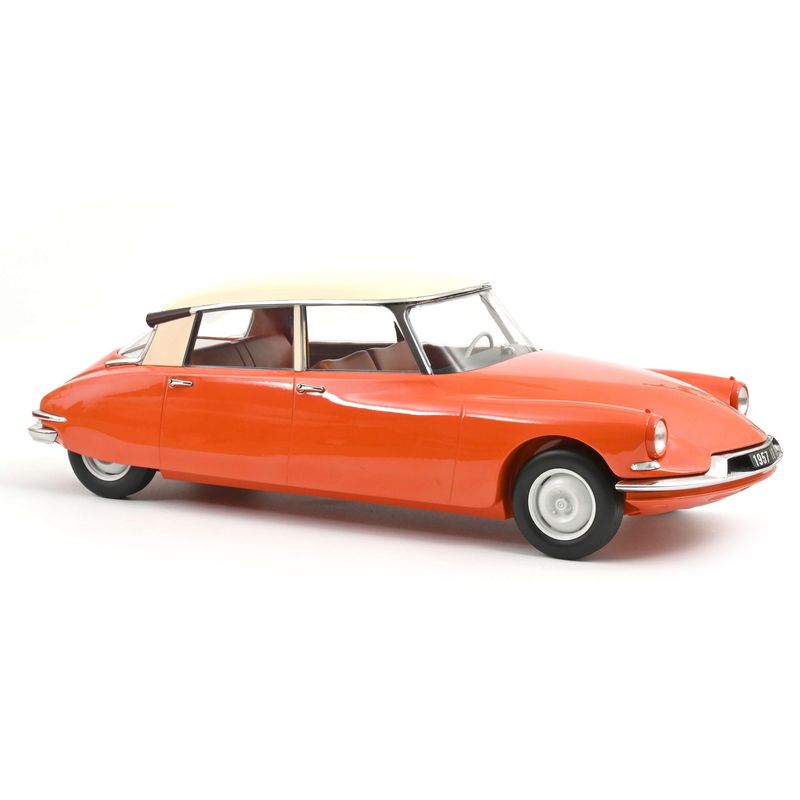 Norev 121580 195 1957 Citroen ID 19 - Capucine Orange and Cream 1:12 Scale Diecast Model Norev 121580 195 1957 Citroen ID 19 - Capucine Orange and Cream 1:12 Scale Diecast Model