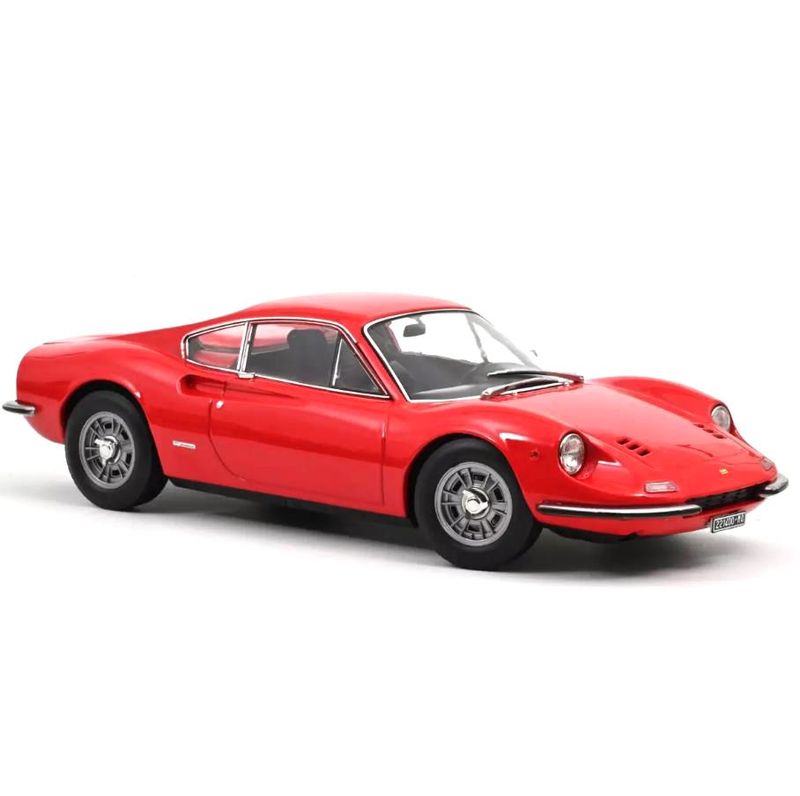 Norev 182800 1968 Ferrari Dino 246 GT - Red 1:18 Scale Diecast Model Norev 182800 1968 Ferrari Dino 246 GT - Red 1:18 Scale Diecast Model