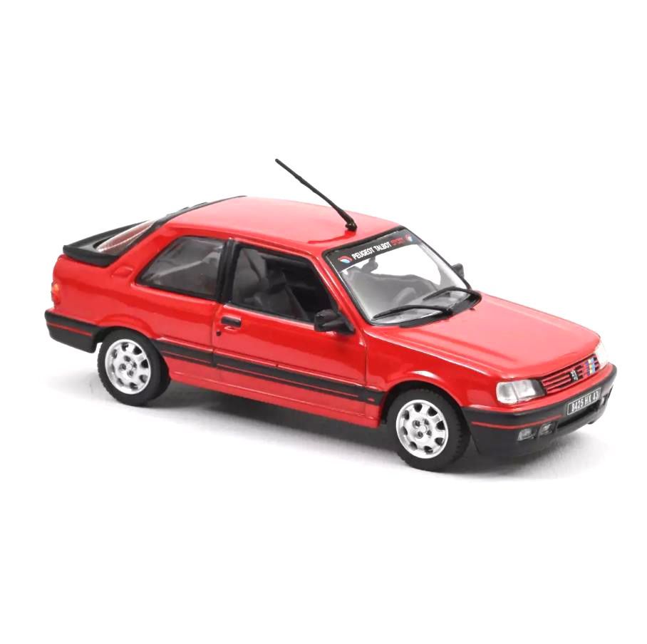 Norev 471391 1987 Peugeot 309 GTi - Vallelunga Red 1:43 Scale Diecast Model