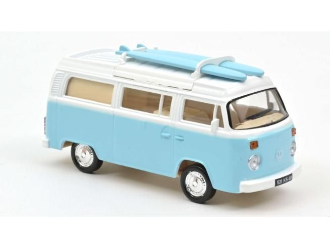 Norev 841100 1973 VW T2b Camper Van -Blue 1:43 Scale Diecast Model Norev 841100 1973 VW T2b Camper Van -Blue 1:43 Scale Diecast Model