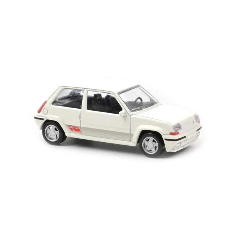 Norev 510538 1988 Renault SuperCinq GT Turbo Ph II - White 1:43 Scale Diecast Model Norev 510538 1988 Renault SuperCinq GT Turbo Ph II - White 1:43 Scale Diecast Model