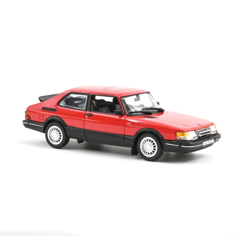 Norev 810035 1992 Saab 900 Turbo - Red 1:43 Scale Diecast Model Norev 810035 1992 Saab 900 Turbo - Red 1:43 Scale Diecast Model