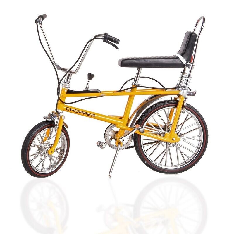 Toyway Diecast Model Raleigh Chopper Mk 1 Bicycle Model - Yellow Toyway Diecast Model Raleigh Chopper Mk 1 Bicycle Model - Yellow