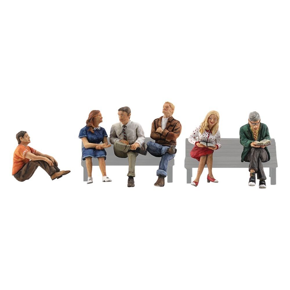 Woodland Scenics A1829 People Sitting HO/OO Scale Woodland Scenics A1829 People Sitting HO/OO Scale