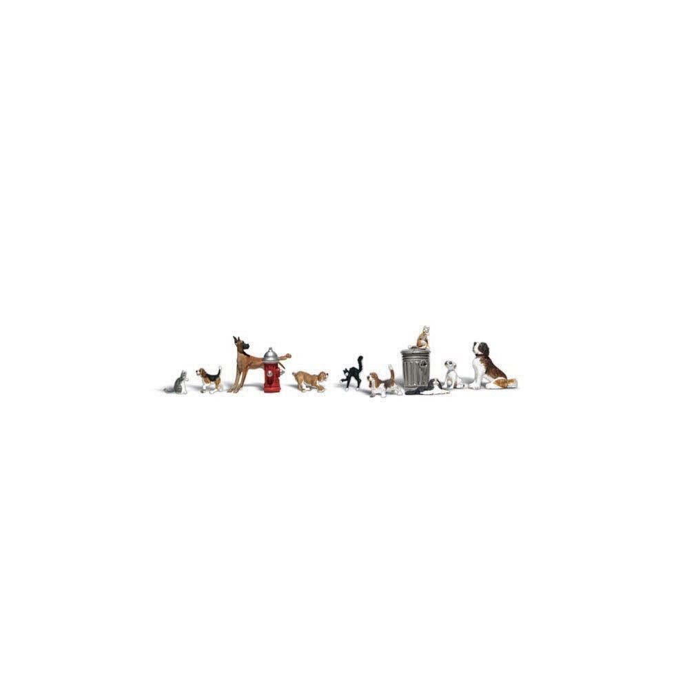 Woodland Scenics A2140 Dogs & Cats N Scale Woodland Scenics A2140 Dogs & Cats N Scale