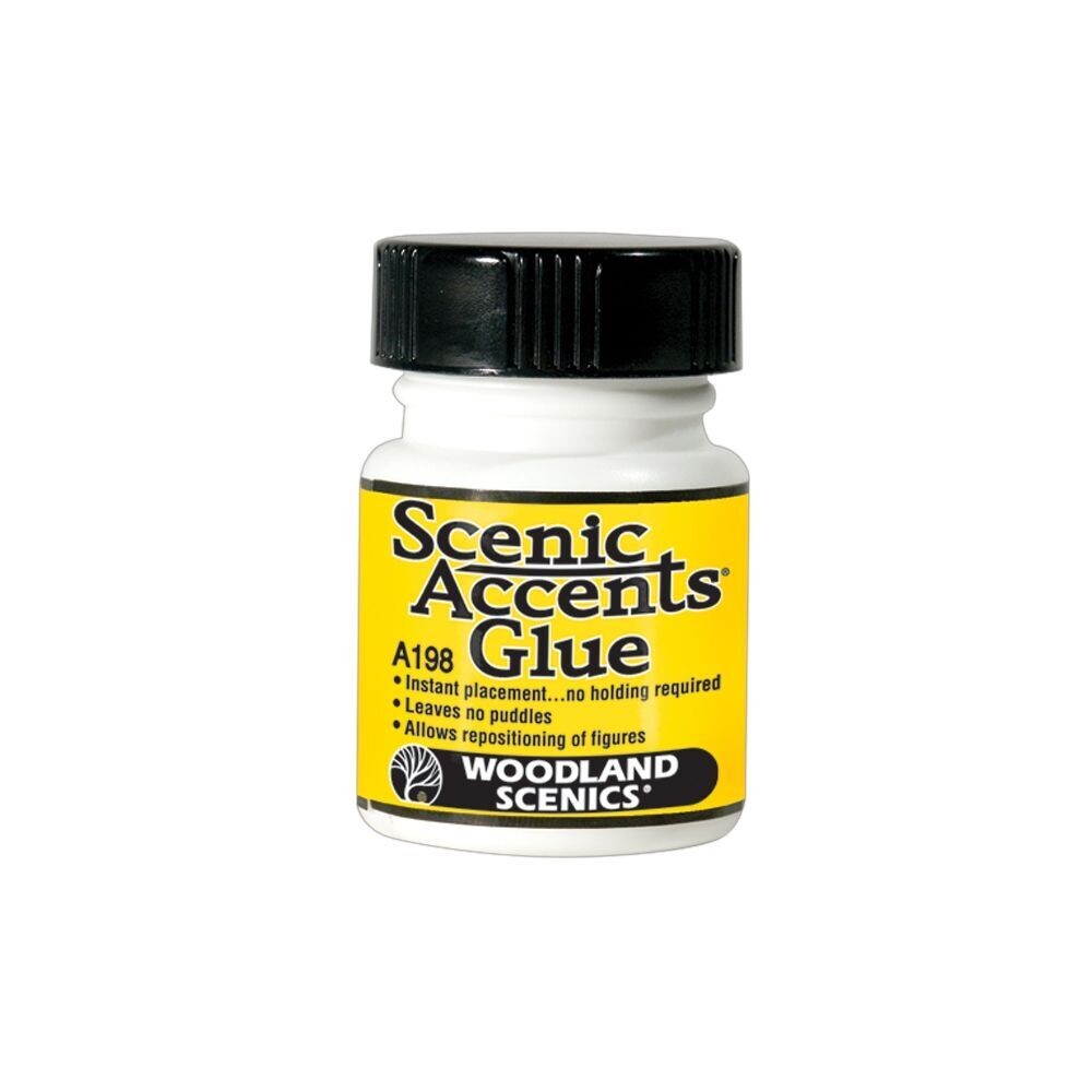 Woodland Scenics A198 Scenic Accents Glue 1.25 fl oz (36.9 mL) Woodland Scenics A198 Scenic Accents Glue 1.25 fl oz (36.9 mL)