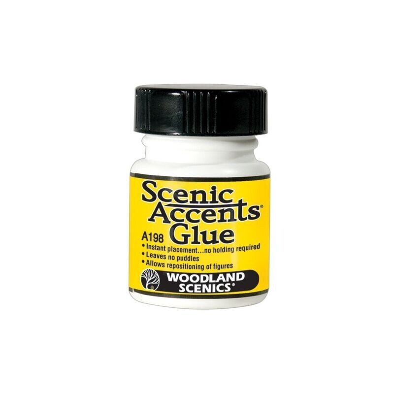 Woodland Scenics A198 Scenic Accents Glue 1.25 fl oz (36.9 mL) Woodland Scenics A198 Scenic Accents Glue 1.25 fl oz (36.9 mL)