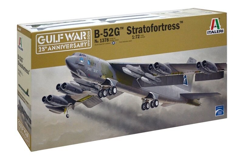 Italeri 1378 B-52G Stratofortress (Gulf War) 1:72 Scale Plastic Model Kit