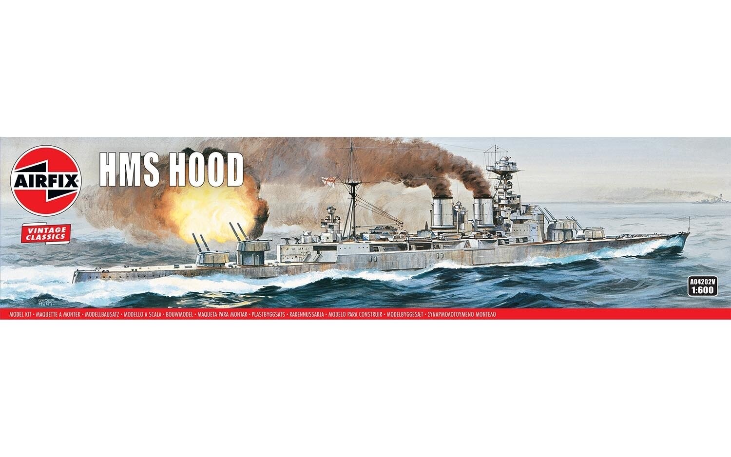 Airfix A04202V HMS Hood 1/600 Scale Plastic Model Kit