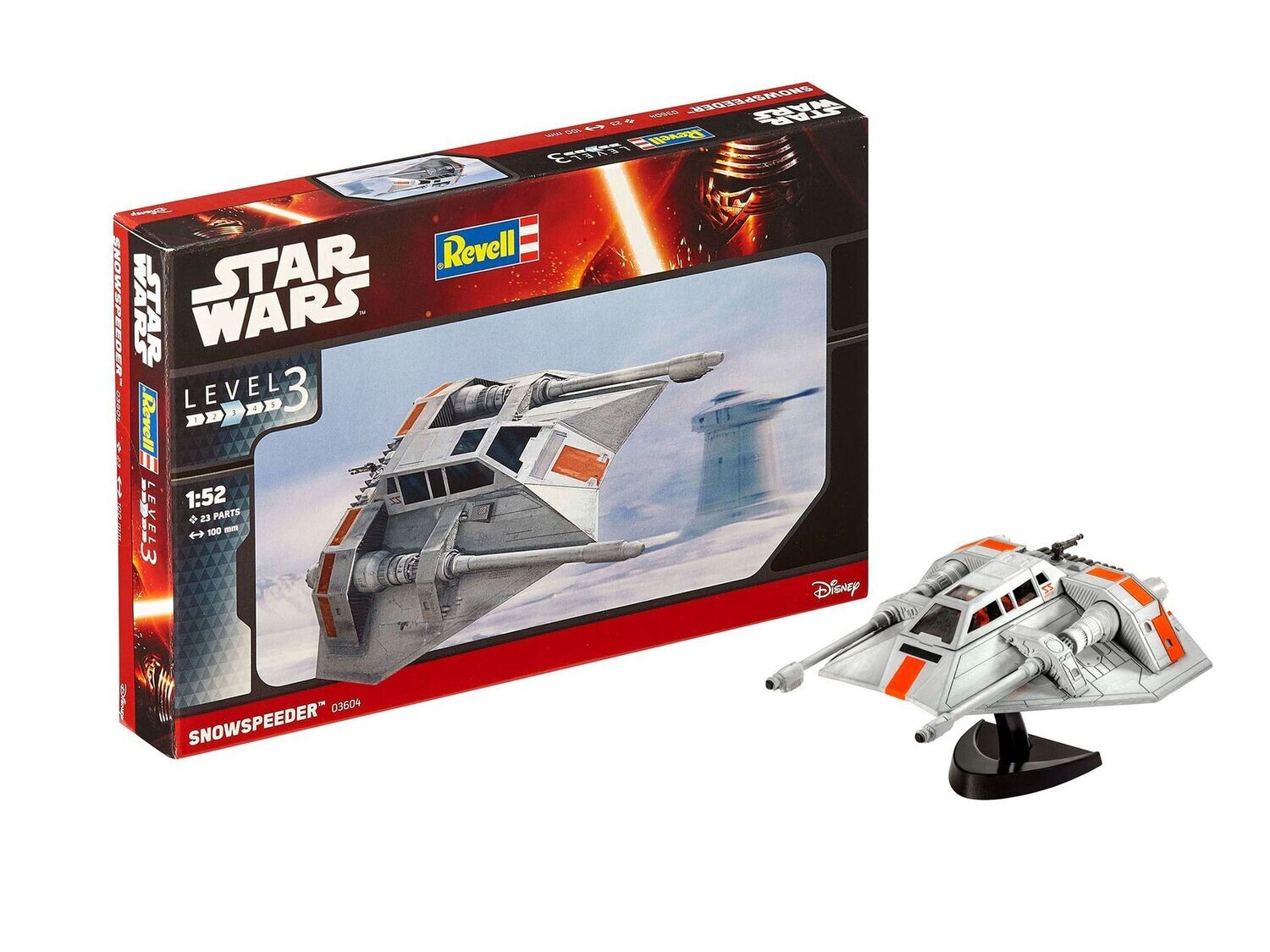 Revell 03604 Star Wars - Snowspeeder 1:52 Scale Plastic Model Kit Revell 03604 Star Wars - Snowspeeder 1:52 Scale Plastic Model Kit