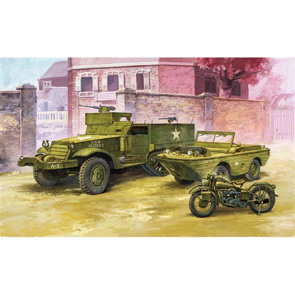 Academy 13408 M3 US Half-track 1/72 Scale Plastic Model Kit Academy 13408 M3 US Half-track 1/72 Scale Plastic Model Kit