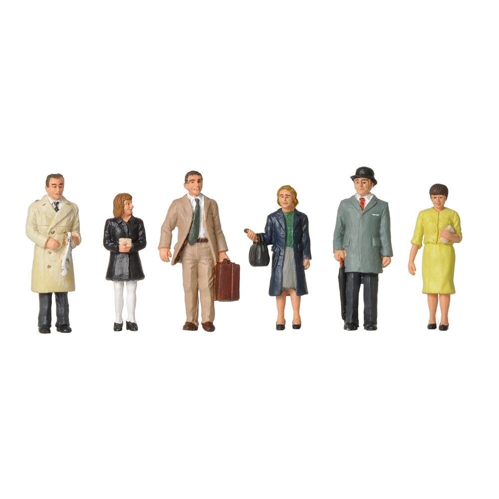 Bachmann Scenecraft 36-402 1960s/'70s Standing Station Passengers x 6 OO/HO Gauge