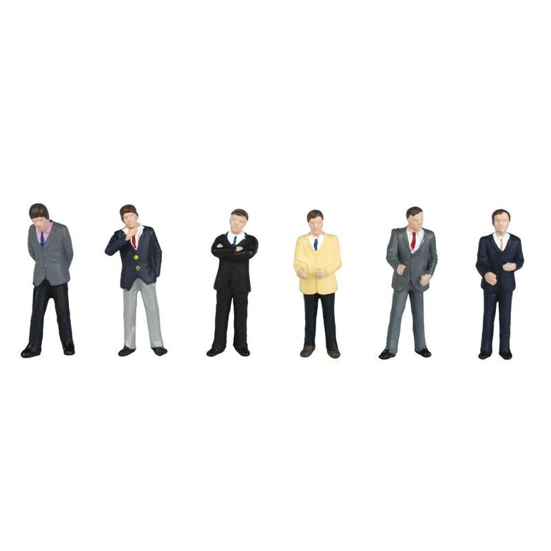 Bachmann Scenecraft 36-040 Businessmen Figures x 6 OO/HO Gauge Bachmann Scenecraft 36-040 Businessmen Figures x 6 OO/HO Gauge