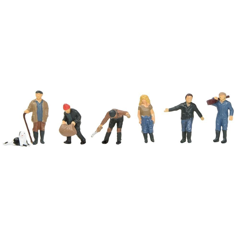 Bachmann Scenecraft 36-412 Modern Farming Figures x 6 OO/HO Gauge Bachmann Scenecraft 36-412 Modern Farming Figures x 6 OO/HO Gauge