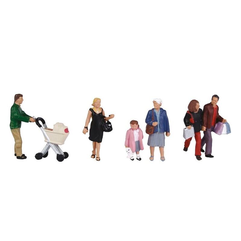 Bachmann Scenecraft 36-046 Shopping Figures x 6 OO/HO Gauge Bachmann Scenecraft 36-046 Shopping Figures x 6 OO/HO Gauge