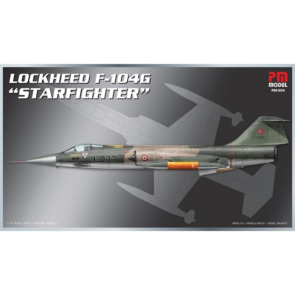 PM Model PM-504 Lockheed F-104G Starfighter 1:72 Scale Plastic Model Kit PM Model PM-504 Lockheed F-104G Starfighter 1:72 Scale Plastic Model Kit