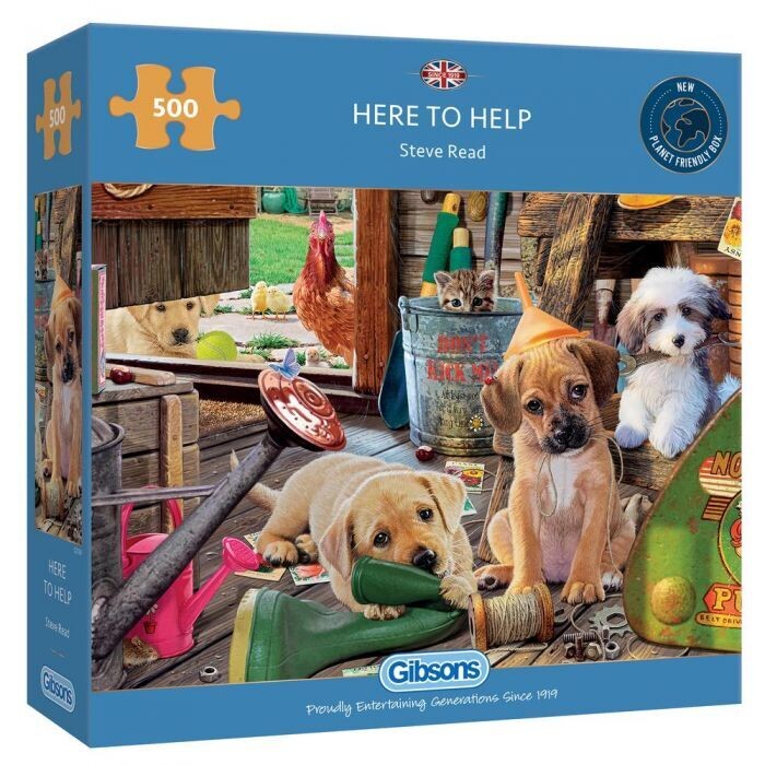 Gibsons G3134 Here to Help 500 Piece Jigsaw Puzzle Gibsons G3134 Here to Help 500 Piece Jigsaw Puzzle