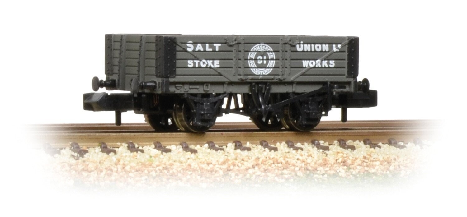 Graham Farish 377-059 5 Plank Wagon with Wooden Floor 'Salt Union' N Gauge Graham Farish 377-059 5 Plank Wagon with Wooden Floor 'Salt Union' N Gauge