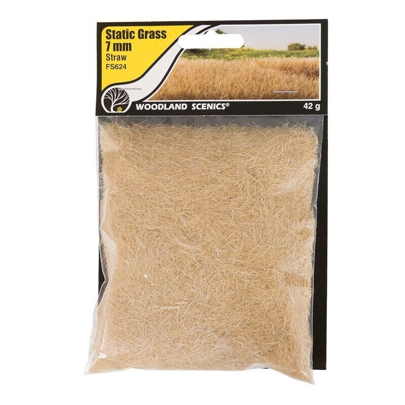 Woodland Scenics FS624 7mm Static Grass Straw Woodland Scenics FS624 7mm Static Grass Straw